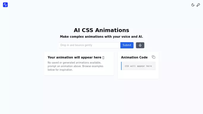 AI CSS Animation — бесплатная нейросеть   для no Code/Low Code разработки,  для дизайна. 