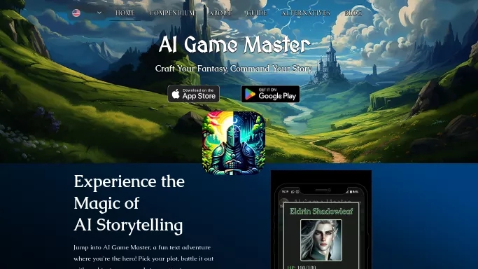 AI Game Master — бесплатная нейросеть   в играх. Бесплатная версия с ограниченным функционалом, есть платные тарифы.
