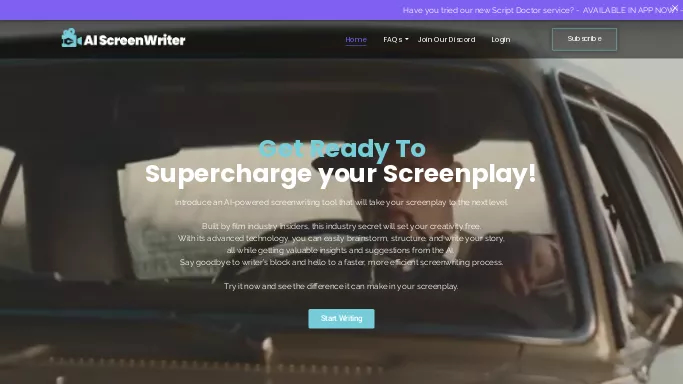 AI Screenwriter — бесплатная нейросеть   для сторителлинга. Бесплатная версия с ограниченным функционалом, есть платные тарифы.