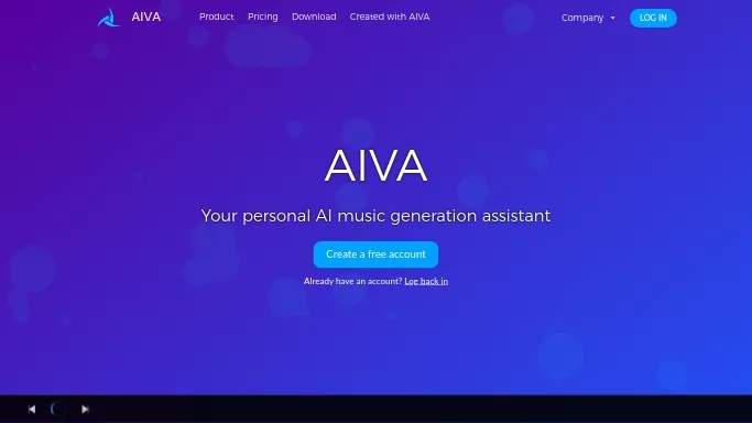 AIVA — бесплатная нейросеть   для создания музыки. Бесплатная версия с ограниченным функционалом, есть платные тарифы.
