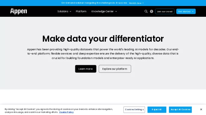 Appen — платная нейросеть   для маркетинга,  для анализа данных. Бесплатная версия с ограниченным функционалом, есть платные тарифы.