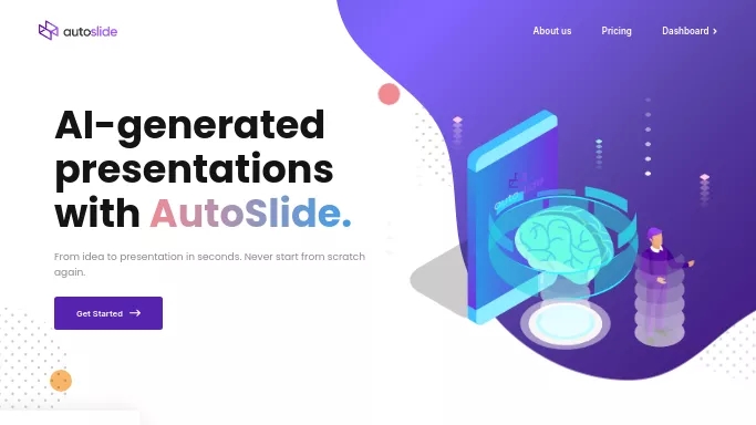 AutoSlide — платная нейросеть   для создания презентаций. Бесплатная версия с ограниченным функционалом, есть платные тарифы.
