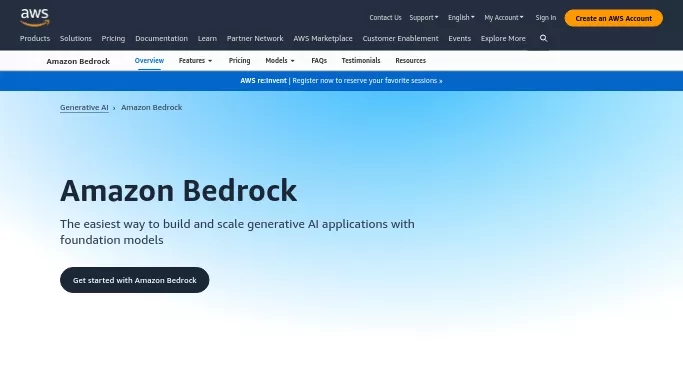 Bedrock (Amazon) — бесплатная нейросеть   для маркетинга,  для разработки. 