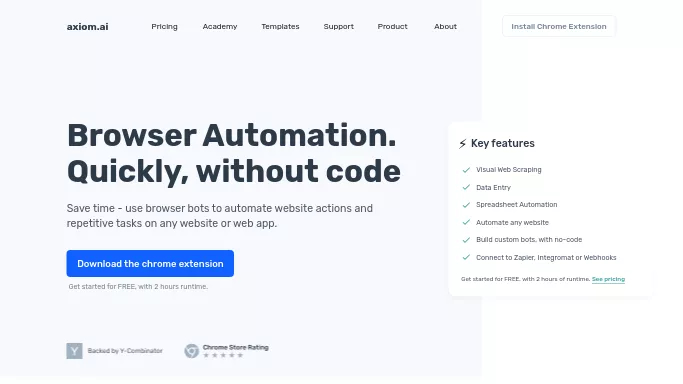 Axiom — бесплатная нейросеть   для no Code/Low Code разработки. Бесплатная версия с ограниченным функционалом, есть платные тарифы.