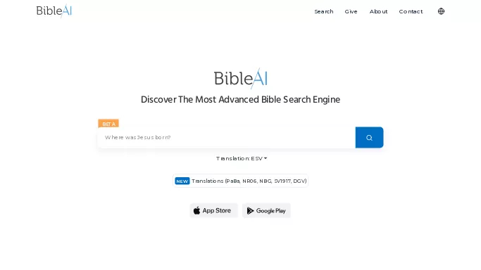 Bible AI — бесплатная нейросеть  — полезные ИИ,  для поиска,  для помощи в образовании. 