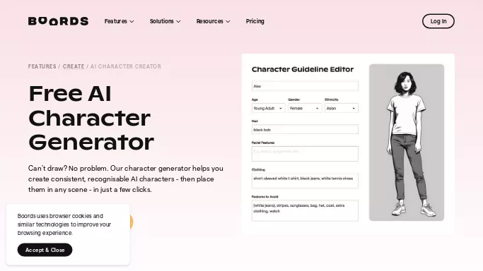 AI Character Generator — платная нейросеть   для дизайна,  для редактирования изображений,  для создания изображений. Бесплатная версия с ограниченным функционалом, есть платные тарифы.