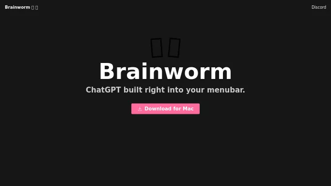 Brainworm — бесплатная нейросеть  , расширения ChatGPT. Бесплатная версия с ограниченным функционалом, есть платные тарифы.