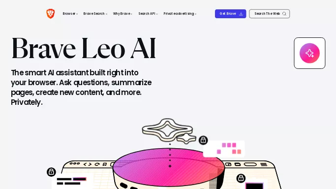 Brave Leo AI — бесплатная нейросеть   — чат-бот,  для поиска. 