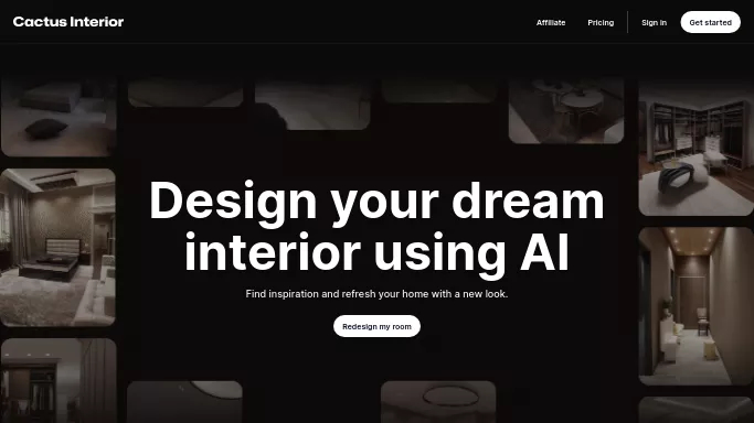 Cactus Interior — платная нейросеть   в сфере недвижимости и архитектуры. Бесплатная версия с ограниченным функционалом, есть платные тарифы.