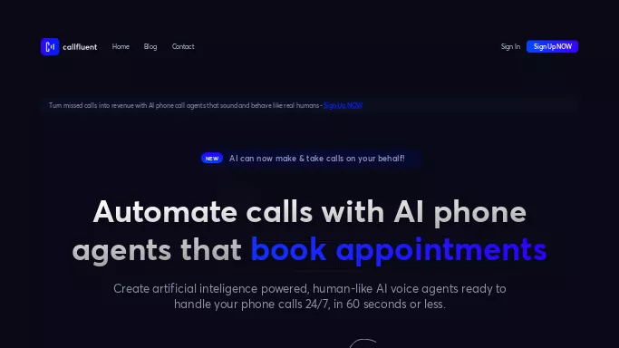 CallFluent AI — платная нейросеть   для маркетинга. Бесплатная версия с ограниченным функционалом, есть платные тарифы.