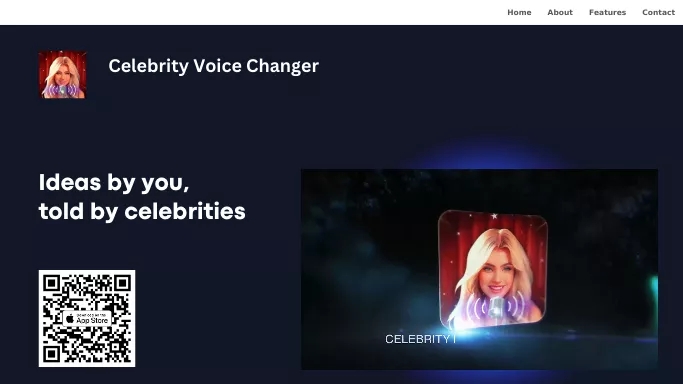 Celebrity Voice Changer AI — бесплатная нейросеть   для развлечений. Бесплатная версия с ограниченным функционалом, есть платные тарифы.