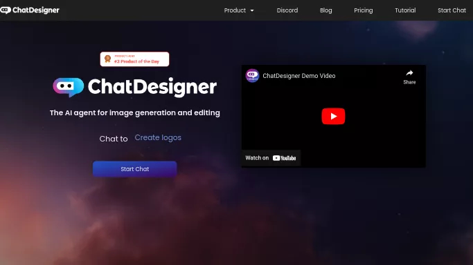 ChatDesigner — бесплатная нейросеть   для редактирования изображений,  для создания изображений. Бесплатная версия с ограниченным функционалом, есть платные тарифы.