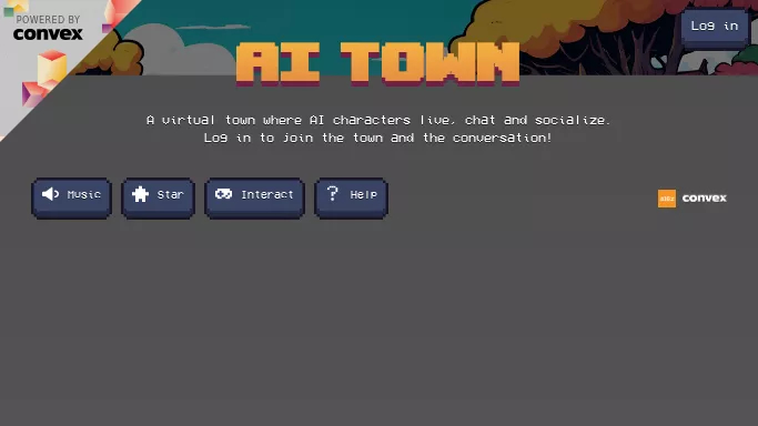 AI Town — бесплатная нейросеть   в играх. 