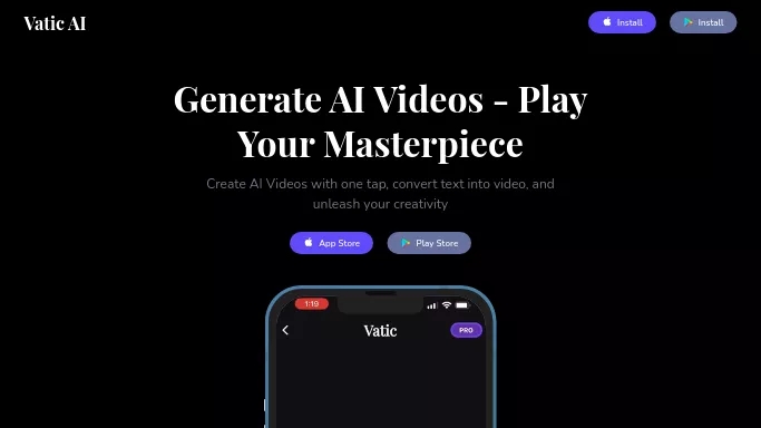 Vatic AI — бесплатная нейросеть   для создания видео. Бесплатная версия с ограниченным функционалом, есть платные тарифы.