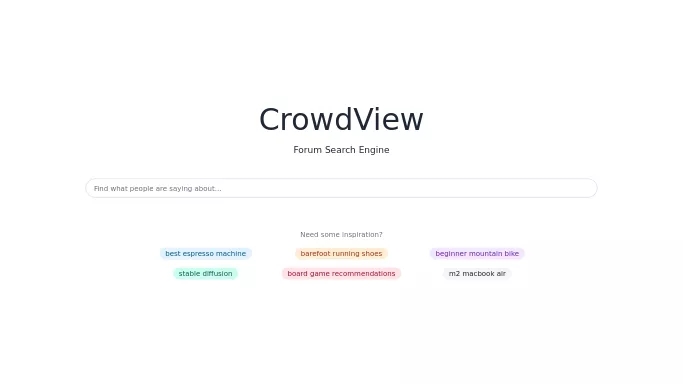 CrowdView — бесплатная нейросеть   для поиска. 
