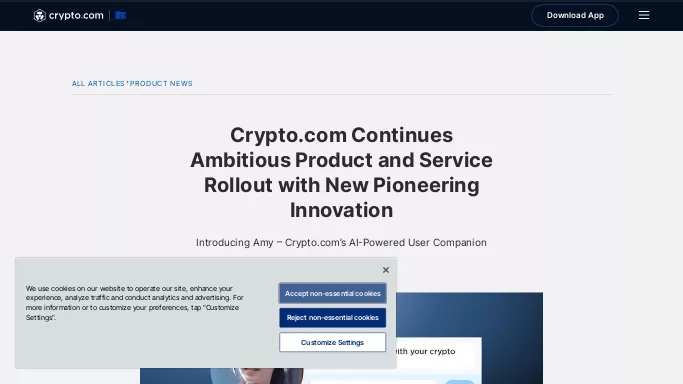 Amy by Crypto.com — бесплатная нейросеть   для работы с финансами. 