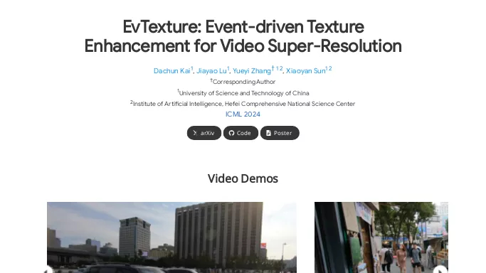 EvTexture — бесплатная нейросеть   Open Source,  для редактирования видео. 