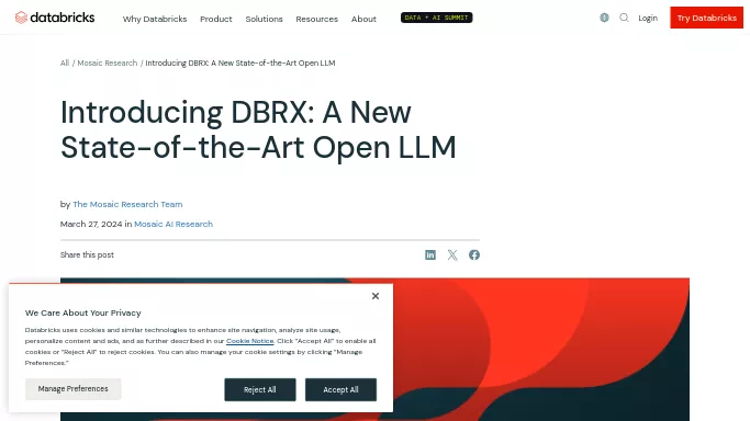 DBRX by Databricks — бесплатная нейросеть  , модели LLM. 