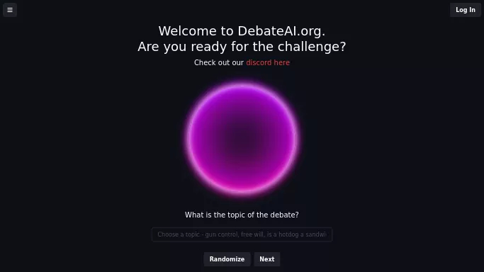 DebateAI — бесплатная нейросеть   для развлечений,  для повышения продуктивности. 