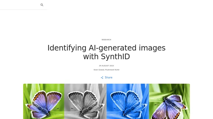 SynthID by DeepMind — бесплатная нейросеть  : ожидаемый в ближайшее время релиз. 