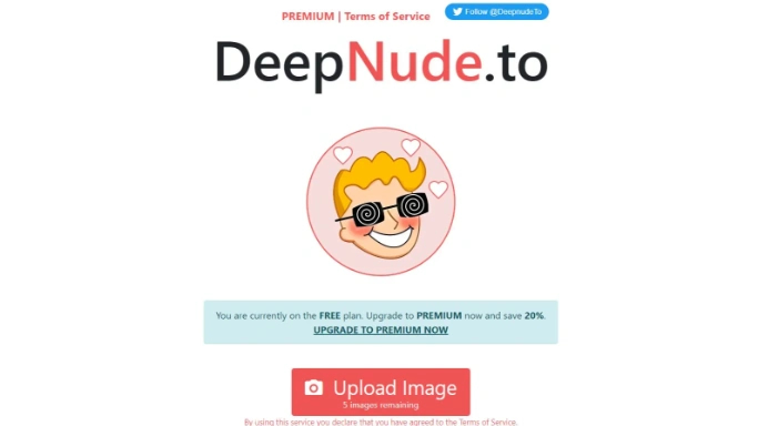 Deepnude.to — бесплатная нейросеть   для раздевания девушек (18+). Бесплатная версия с ограниченным функционалом, есть платные тарифы.