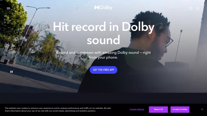 Dolby On — бесплатная нейросеть   для редактирования аудио. 