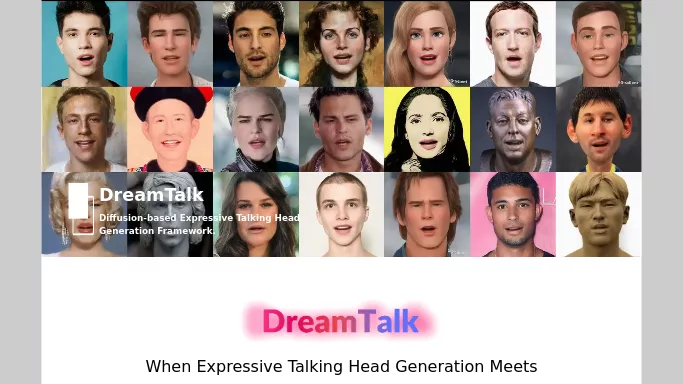 DreamTalk — бесплатная нейросеть   Open Source,  для редактирования видео. 