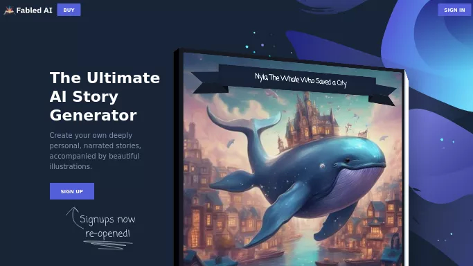 Fabled — платная нейросеть   для сторителлинга. 