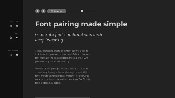 Fontjoy — бесплатная нейросеть   для дизайна. 