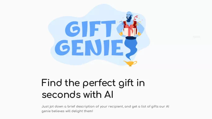 Giftgenie AI — бесплатная нейросеть  — полезные ИИ. 