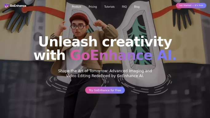 GoEnhance AI — платная нейросеть   для редактирования видео. 