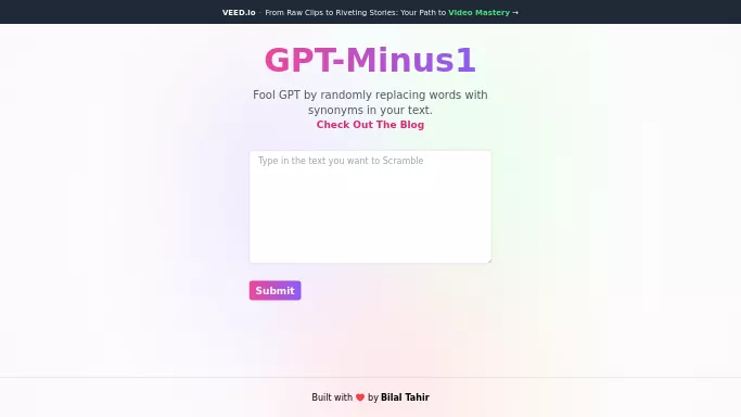 GPT-Minus1 — бесплатная нейросеть   для определения ИИ,  для копирайтинга. 