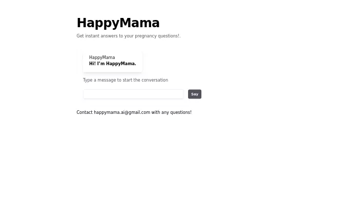 Happy Mama — бесплатная нейросеть   в медицине. 