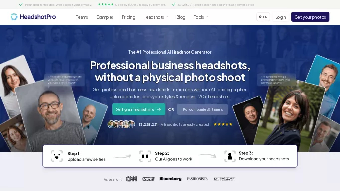 Headshot Pro — платная нейросеть   для создания изображений. Бесплатная версия с ограниченным функционалом, есть платные тарифы.