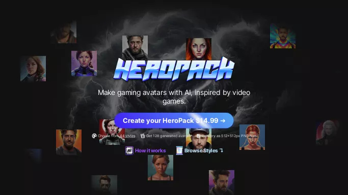 HeroPack — платная нейросеть   для создания аватаров и цифровых 3D персонажей. Бесплатная версия с ограниченным функционалом, есть платные тарифы.