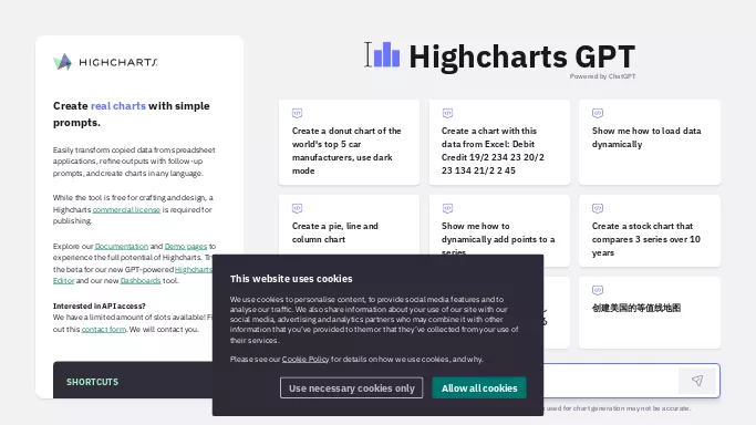 Highcharts — платная нейросеть   для таблиц и PDF. Бесплатная версия с ограниченным функционалом, есть платные тарифы.