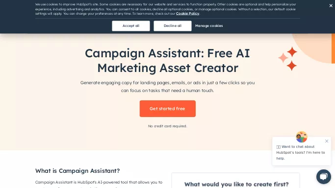 AI Campaign Assistant — бесплатная нейросеть   для маркетинга. 