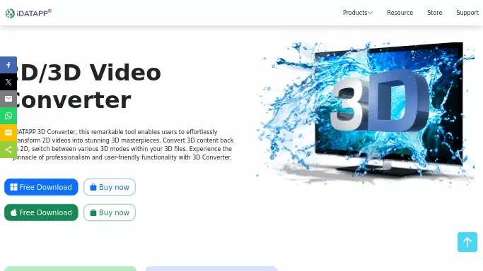 2D&3D Video Converter — бесплатная нейросеть   для 3D и анимации. 