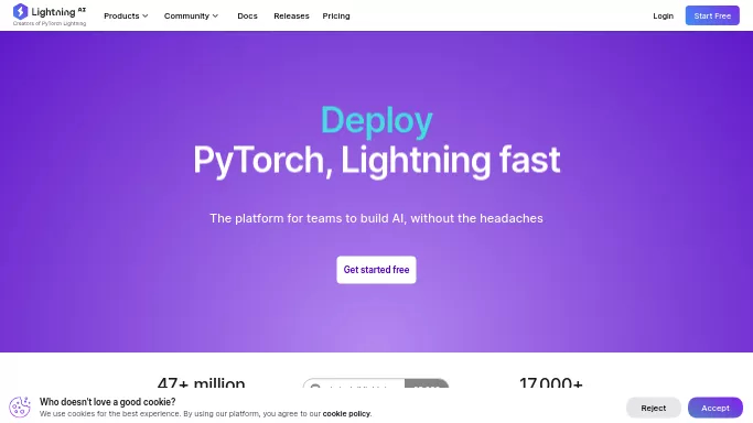 Lightning AI — бесплатная нейросеть   для разработки программного обеспечения. Бесплатная версия с ограниченным функционалом, есть платные тарифы.