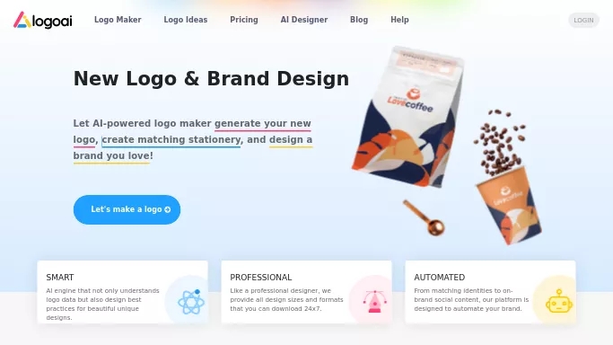 Logoai — платная нейросеть   для создания логотипа. Бесплатная версия с ограниченным функционалом, есть платные тарифы.