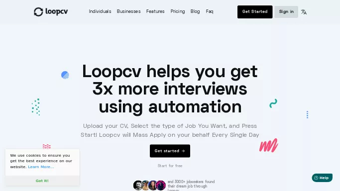 Loopcv — платная нейросеть   помогающая в управлении персоналом. Бесплатная версия с ограниченным функционалом, есть платные тарифы.