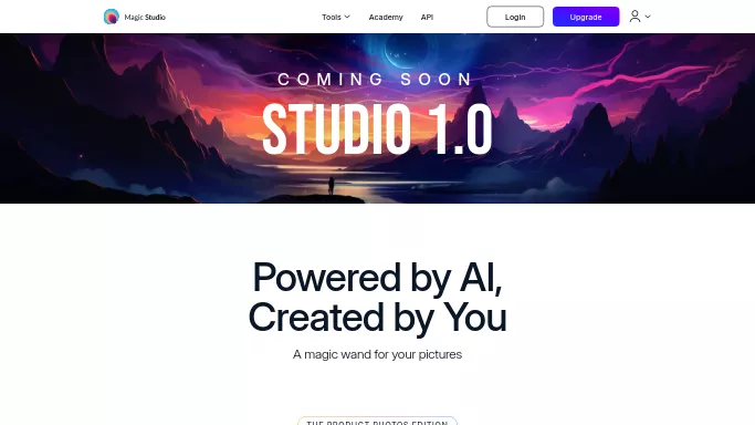 Magic Studio — бесплатная нейросеть   для редактирования изображений. Бесплатная версия с ограниченным функционалом, есть платные тарифы.