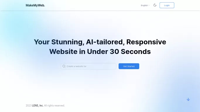 MakeMyWeb — бесплатная нейросеть   для no Code/Low Code разработки,  для дизайна. Бесплатная версия с ограниченным функционалом, есть платные тарифы.