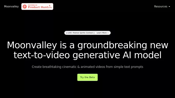 Moonvalley AI — бесплатная нейросеть   для создания видео. 