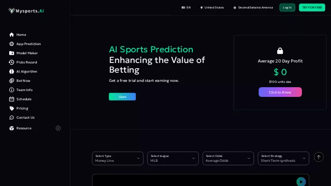 MySports AI — платная нейросеть   в играх,  для развлечений, , автономные ИИ (AGI). 