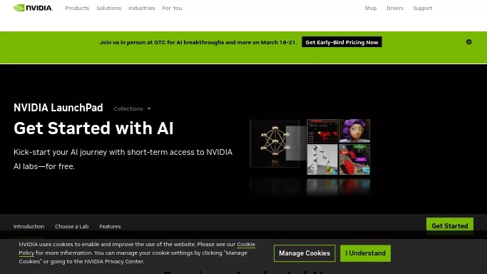 Nvidia Launchpad AI — бесплатная нейросеть   для разработки. 