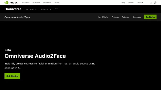 Omniverse Audio2Face — бесплатная нейросеть   для создания видео. 