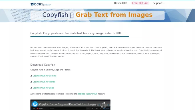 CopyFish — бесплатная нейросеть   для транскрибации аудио и видео,  для повышения продуктивности,  для помощи в образовании. 