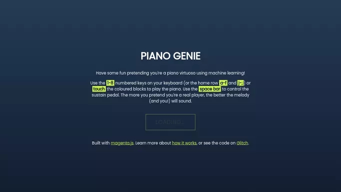 Piano Genie — бесплатная нейросеть   для создания музыки. 