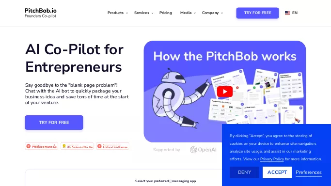 PitchBob.io — бесплатная нейросеть   для создания презентаций,  для маркетинга. Бесплатная версия с ограниченным функционалом, есть платные тарифы.